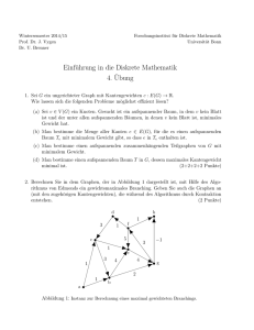 Zettel 4 - Forschungsinstitut für Diskrete Mathematik