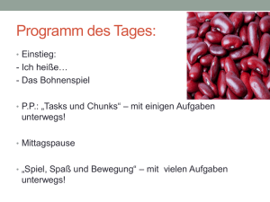 Tasks und chunks im Deutschunterricht