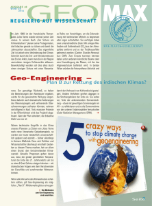 Geo-Engineering - Max-Planck