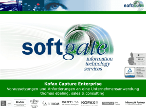Kofax Capture Enterprise - softgate