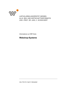 Webshop-Systeme - Justus-Liebig