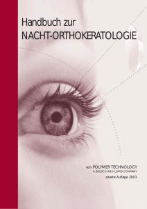 Handbuch zur NACHT-ORTHOKERATOLOGIE