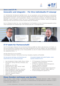 Flyer Competence Center Java - IT