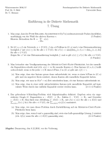 Zettel 7 - Forschungsinstitut für Diskrete Mathematik