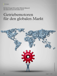 Getriebemotoren für den globalen Markt