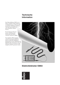 Technische Information Elektrofeldmeter EM03