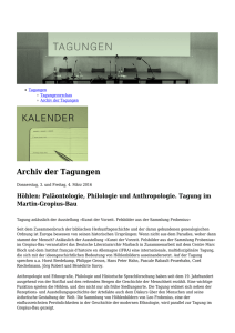 Archiv der Tagungen - Deutsches Literaturarchiv Marbach