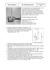 Der Plattenkondensator - Physik am Gymnasium.de