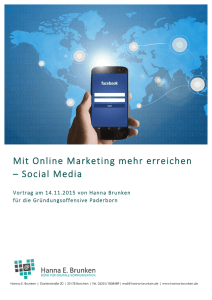 Mit Online Marketing mehr erreichen – Social Media