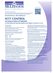 FETT CONTROL | Gebrauchsanweisung