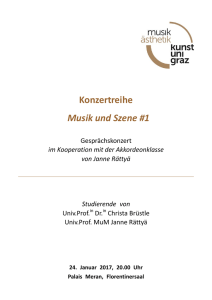 Konzertreihe Musik und Szene #1 - Institut 14
