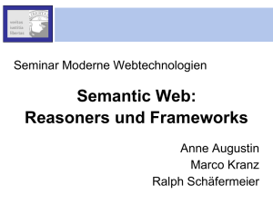 Semantic Web: Reasoners und Frameworks