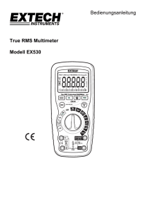Bedienungsanleitung True RMS Multimeter Modell EX530