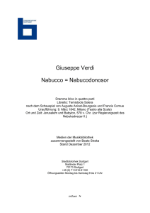 Giuseppe Verdi Nabucco = Nabucodonosor