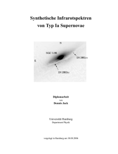 Synthetische Infrarotspektren von Typ Ia Supernovae