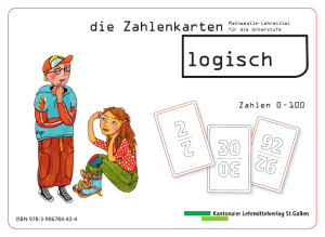 Zahlen 0 – 100 - Lehrmittelverlag St.Gallen