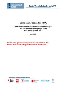 Gemeinsam. Sozial. Für NRW. - Freie Wohlfahrtspflege NRW