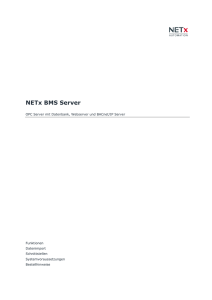 NETx BMS Server - NETxAutomation