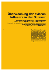 Überwachung der aviären Influenza in der Schweiz
