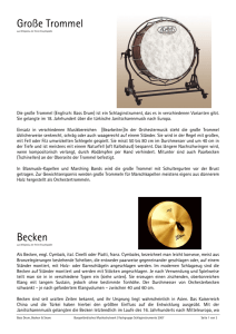 Große Trommel Becken - Burgenländisches Musikschulwerk