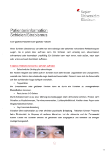 Patienteninformation Schielen/Strabismus