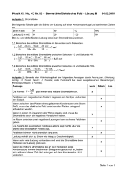 SE - Entladungskurve eines Kondensators