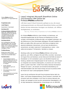 Referenz: Layer2 integriert Microsoft SharePoint Online und