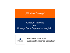 Change Tracking und Change Data Capture im Vergleich