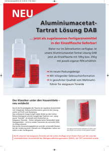 Aluminiumacetat- Tartrat Lösung DAB