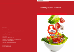 Ernährungstipps für Diabetiker - Knappschaftskrankenhaus Bochum