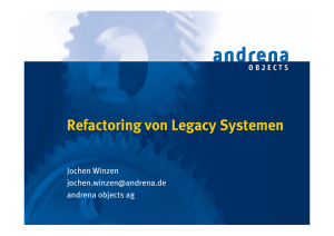Refactoring von Legacy Systemen