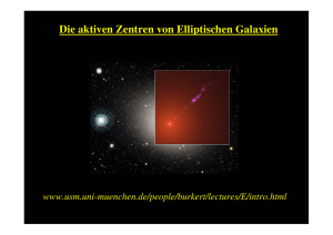 Die aktiven Zentren von Elliptischen Galaxien