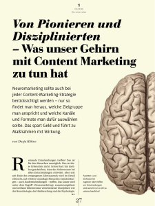 Content Marketing für alle - Institut für limbische Kommunikation