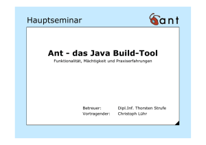 Hauptseminar Ant - das Java Build-Tool