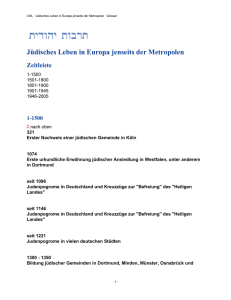 LWL · Jüdisches Leben in Europa jenseits der Metropolen · Glossar