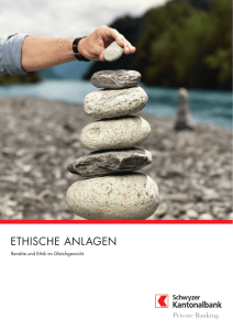 ethische anlagen - Schwyzer Kantonalbank