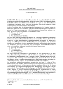 1 Kant und Husserl und die Idee einer transzendentalen
