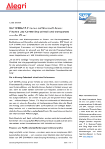 SAP S/4HANA Finance auf Microsoft Azure