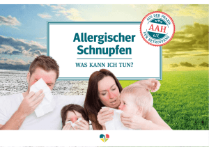 Allergischer Schnupfen Allergischer Schnupfen