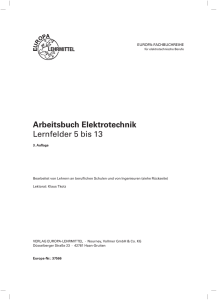 Arbeitsbuch Elektrotechnik Lernfelder 5 bis 13 - Europa