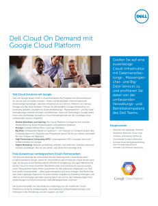 Dell Cloud On Demand mit Google Cloud Platform