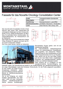 Fassade für das Novartis Oncology Consolidation