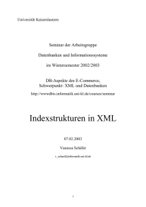 Indexstrukturen in XML