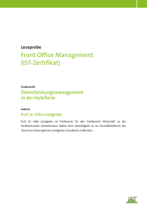 Front Office Management (IST-Zertifikat) - IST