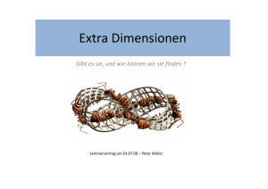 Extra Dimensionen