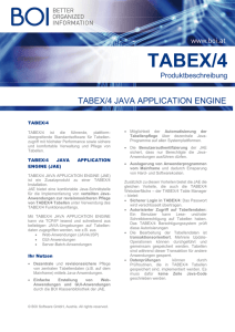 tabex/4 java application engine