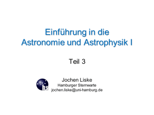 Sonnensystem - Hamburger Sternwarte