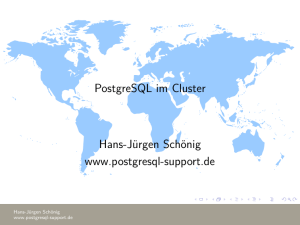 PostgreSQL im Cluster - Linux