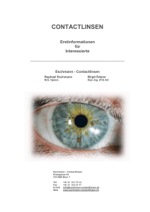Patienteninfo Kontaktlinsen - Techno-Lens
