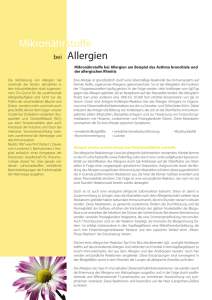 Mikronährstoffe bei Allergien